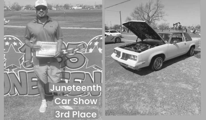 THIRD PLACE WINNER - Issac Diaz placed third in the Car Show this past weekend at the 34th Annual Juneteenth celebration with his 1981 Oldsmobile Cutlass. The Northside Community enjoyed a day of food and fun. (Submitted Photo)